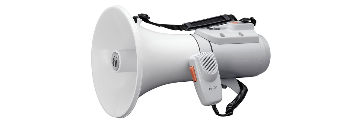 toa 15w shoulder type megaphone with whistle