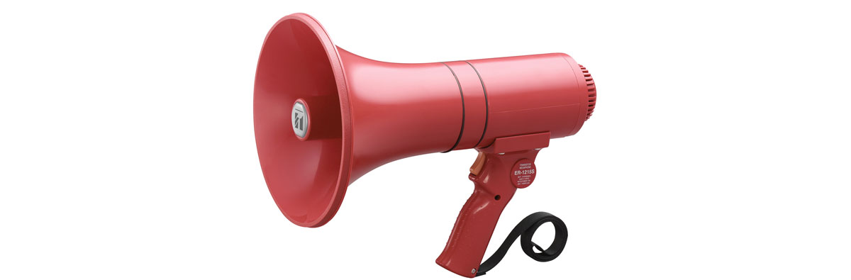 toa 5w handgrip megaphone with siren