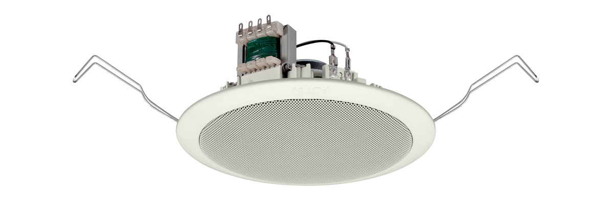 toa 6 watt clip-in ceiling speaker 5 inch white