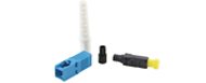 203-013 Excel SC SIMP Singlemode Hot Melt Connector White Boot