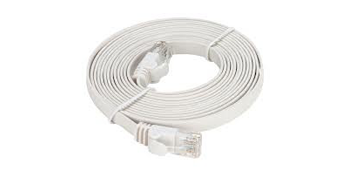 NCB-C6UWHIF1-10-D-Link-Cat6-UTP-32-AWG-Flat-Patch-Cord-10M-White-Color