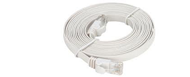 NCB-C6UWHIF1-10-D-Link-Cat6-UTP-32-AWG-Flat-Patch-Cord-10M-White-Color