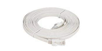 NCB-C6UWHIF1-3-D-Link-Cat6-UTP-32-AWG-Flat-Patch-Cord-3M-White-Color