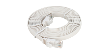 NCB-C6UWHIF1-5-D-Link-Cat6-UTP-32-AWG-Flat-Patch-Cord-5M-White-Color