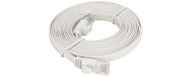 NCB-C6UWHIF1-5-D-Link-Cat6-UTP-32-AWG-Flat-Patch-Cord-5M-White-Color