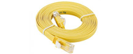 NCB-C6UYELF1-1-D-Link-Cat6-UTP-32-AWG-Flat-Patch-Cord-1M-Yellow-Color