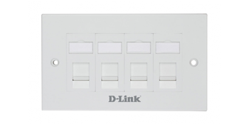 D-link NFP-0WHI41 Quad Ports Faceplate