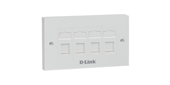 D-link NFP-0WHI41 Quad Ports Faceplate