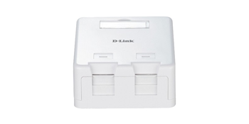 NKB-1WHI21 D-Link Dual Port Keystone Box