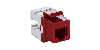 NKJ-C6RED1B21 D-Link Cat6 UTP Keystone Jack - Red Color