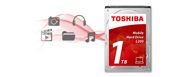 HDWJ110UZSVA - Toshiba L200 2.5 1TB Black Laptop Internal Hard Drive 